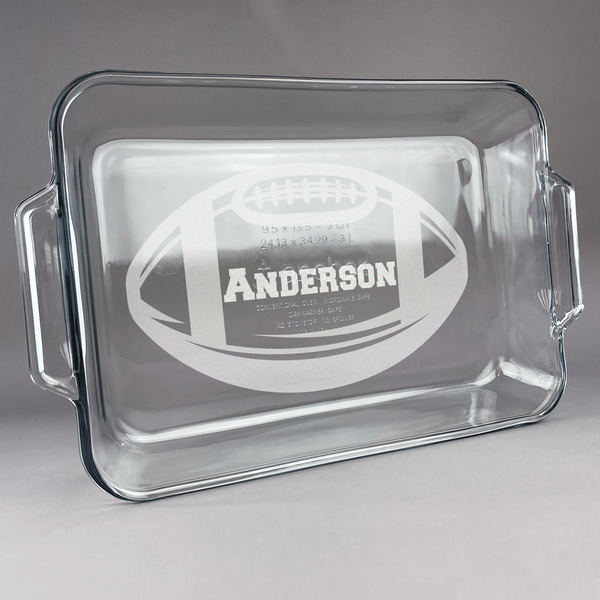 Custom Sports Glass Baking and Cake Dish (Personalized)