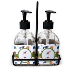 Sports Glass Soap & Lotion Bottle Set (Personalized)