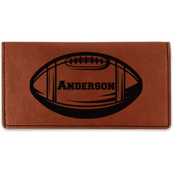 Sports Leatherette Checkbook Holder - Double Sided (Personalized)
