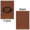 Sports Leatherette Sketchbooks - Large - Single Sided - Front & Back View