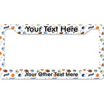 Sports License Plate Frame - Style B (Personalized)