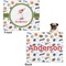 Sports Microfleece Dog Blanket - Large- Front & Back