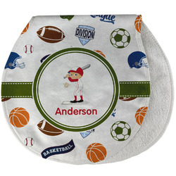 Sports Burp Pad - Velour w/ Name or Text