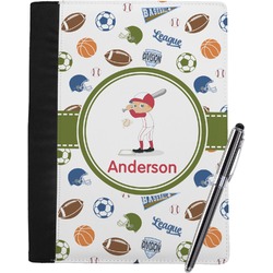 Sports Notebook Padfolio - Large w/ Name or Text