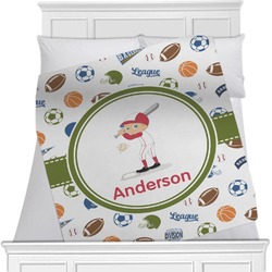 Sports Minky Blanket - Toddler / Throw - 60"x50" - Double Sided (Personalized)