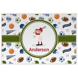 Sports Laminated Placemat w/ Name or Text
