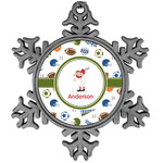 Sports Vintage Snowflake Ornament (Personalized)