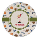 Sports Round Linen Placemat - Single Sided (Personalized)