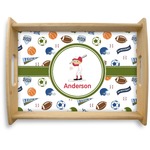 Sports Natural Wooden Tray - Large (Personalized)