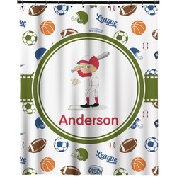 Sports Extra Long Shower Curtain - 70"x84" (Personalized)