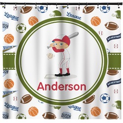 Sports Shower Curtain - 71" x 74" (Personalized)