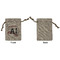 Sports Small Burlap Gift Bag - Front Approval