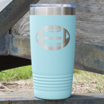 Sports 20 oz Stainless Steel Tumbler - Teal - Double Sided (Personalized)