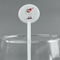 Sports White Plastic 5.5" Stir Stick - Round - Main