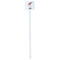 Sports White Plastic Stir Stick - Double Sided - Square - Single Stick