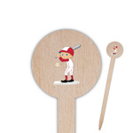 Sports Round Wooden Food Picks