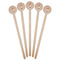 Sports Wooden 6" Stir Stick - Round - Fan View