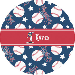 Baseball Multipurpose Round Labels - 1" (Personalized)