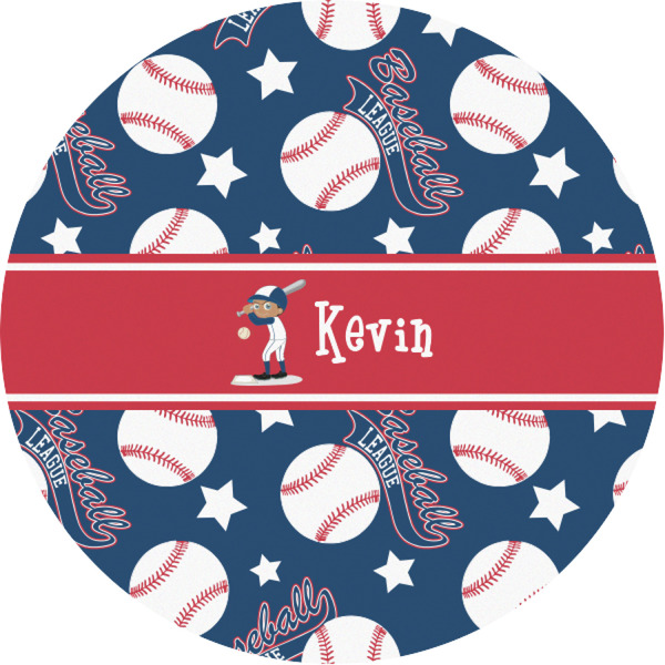 Custom Baseball Multipurpose Round Labels - 1" (Personalized)