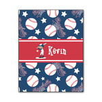 Baseball Wood Print - 11x14 (Personalized)