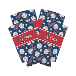 Baseball Can Cooler (tall 12 oz) - Set of 4 (Personalized)