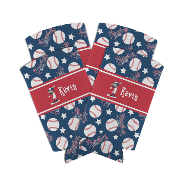 Custom Baseball Can Cooler (tall 12 oz) - Set of 4 (Personalized)