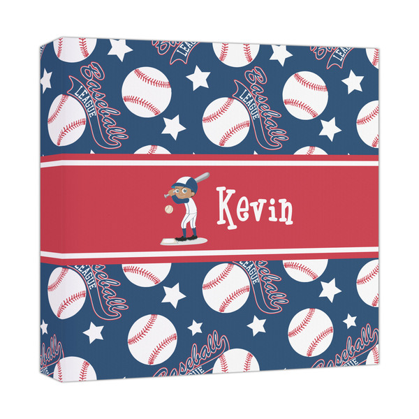 Custom Baseball Canvas Print - 12x12 (Personalized)