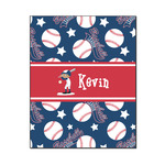 Baseball Wood Print - 16x20 (Personalized)