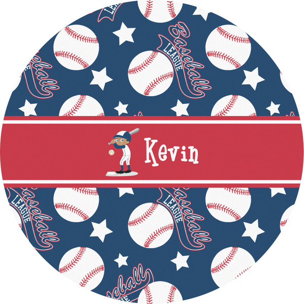 Custom Baseball Multipurpose Round Labels - 2" (Personalized)