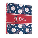 Baseball 3 Ring Binder - Full Wrap - 1" (Personalized)