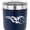 Baseball 30 oz Stainless Steel Ringneck Tumbler - Navy - CLOSE UP