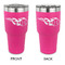 Baseball 30 oz Stainless Steel Ringneck Tumblers - Pink - Double Sided - APPROVAL