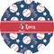 Baseball 5" Multipurpose Round Label - Single Sticker