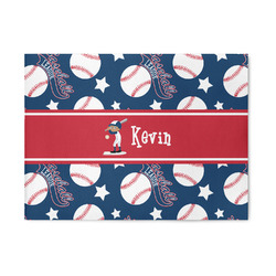 Baseball 5' x 7' Indoor Area Rug (Personalized)