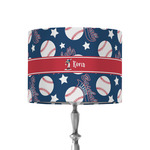 Baseball 8" Drum Lamp Shade - Fabric (Personalized)