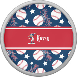 Baseball Cabinet Knob (Silver) (Personalized)