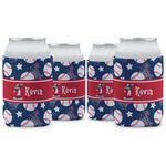 Baseball Can Cooler (12 oz) - Set of 4 w/ Name or Text