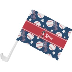 Baseball Car Flag - Small w/ Name or Text