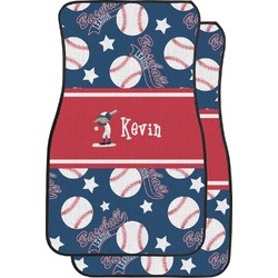 Baseball Car Floor Mats (Front Seat) (Personalized)