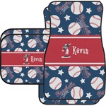 Baseball Car Floor Mats Set - 2 Front & 2 Back (Personalized)