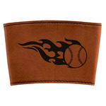 Baseball Leatherette Cup Sleeve