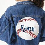 Baseball Twill Iron On Patch - Custom Shape - 3XL - Set of 4 (Personalized)