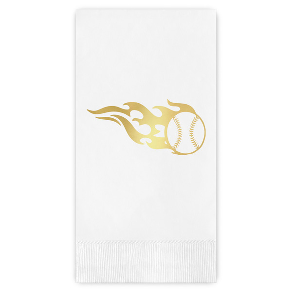 Custom Baseball Guest Napkins - Foil Stamped