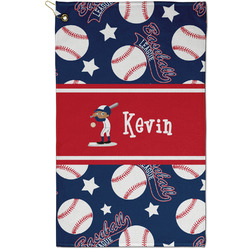Baseball Golf Towel - Poly-Cotton Blend - Small w/ Name or Text
