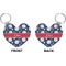 Baseball Heart Keychain (Front + Back)