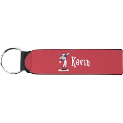 Baseball Neoprene Keychain Fob (Personalized)