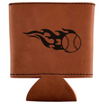 Baseball Leatherette Can Sleeve