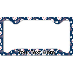 Baseball License Plate Frame - Style C (Personalized)