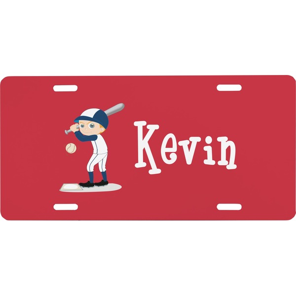 Custom Baseball Front License Plate (Personalized)