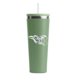 Baseball RTIC Everyday Tumbler with Straw - 28oz - Light Green - Single-Sided